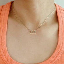 Dainty Angel Number Necklace: 333