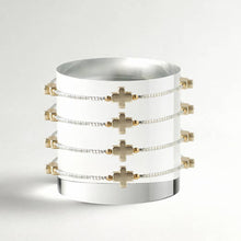 Faithful Cross Bangle-Silver