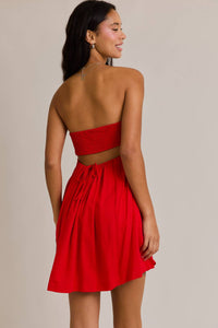Red Babydoll Mini Dress