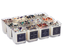 Christmas and Holiday Candles, Soy Candle, Crystal Candles: Cinnamon Vanilla / 12oz Glass Jar