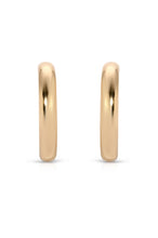 Medium Thick Classic Hoops: 18k Gold Plated / One Size