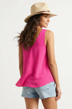 Classic V-neck Tank Top With Strap Accent - SS: Papyrus / 3s-2m-1l