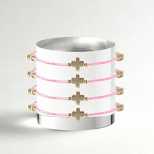 Faithful Cross Bangle-Hot Pink 