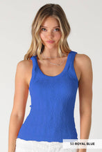 NS8458 - Reversible Lace Textured Tank Top: 2246 French Roast