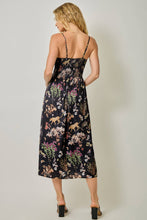 Smocked Nature Print Midi Dress
