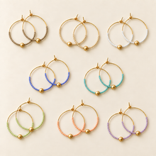 Sprinkles Hoop Earrings Mocha