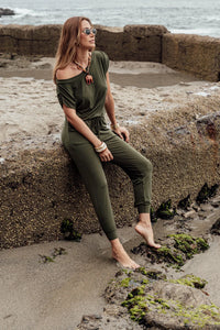 Off the Shoulder Jumpsuit