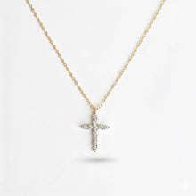 18K Gold Dipped Sterling Silver Dainty Cross Necklace