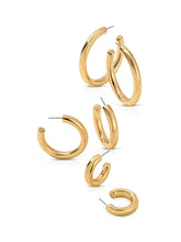 Small Thick Classic Hoops: Rhodium Plated / Small - 1 Inch