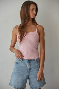 Black Knit V-Neck Cami Top