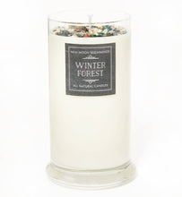 Christmas and Holiday Candles, Soy Candle, Crystal Candles: Cinnamon Vanilla / 12oz Glass Jar