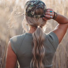 "Adapt" Camo, Gold Charm Antler Hair Tie Bracelet Set: Medium