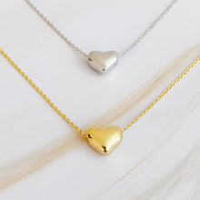 Love Bean Heart Necklace: Gold