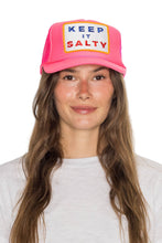 Keep It Salty Trucker Hat in Pink