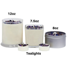 Sweet Scented Candles, Handmade Soy Candle, Crystal Candle: Happy Birthday / 8oz Round Tin