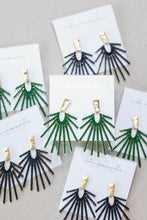 Olive Sunburst  Earrings