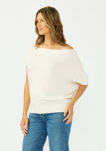 One-Shoulder Sweater Top: NATURAL / L