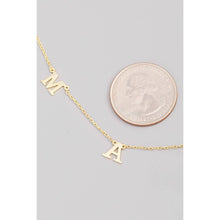 Sterling Silver Dainty Mama Charm Necklace: G