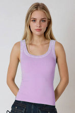 NS8258 - Vintage Reversible Ribbed Tank: Vintage Smoky Olive