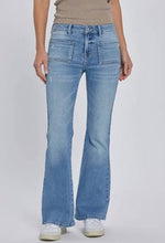 Mid Rise Happi Flare Medium Light Jean