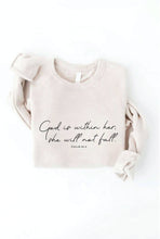 GOD IS WITHIN HER Graphic Sweatshirt: DARK H. SAGE / L