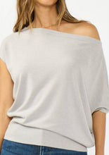 One-Shoulder Sweater Top: NATURAL / S