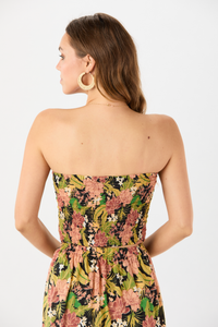 Boracay Mini Dress: Molokai Floral Black / One Size