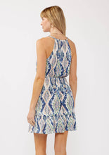Surplice Smocked Mini Dress