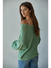 Crochet Jade Green Sweater