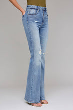 Medium Light Distressed Stretch Flare: 30