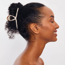 Rhinestone Gold Claw Clip