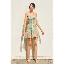 Offshore Cutout Detail Mini Dress: TROPICAL SEASHELL / S-M-L(2-2-2)