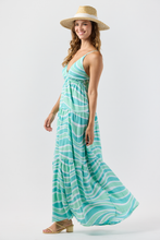 Waikiki Maxi Dress Wavey Teal One Size