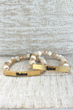 Thelma & Louise Bracelet Set: Thelma Louise-Silver Amazonite