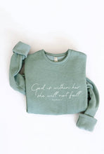 GOD IS WITHIN HER Graphic Sweatshirt: DARK H. SAGE / L