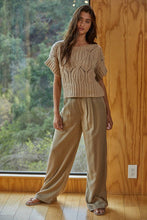 Cream Knit Crochet Sweater