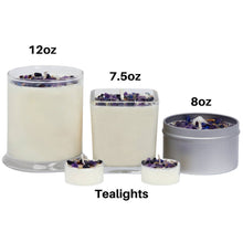 Fresh Scented Candles, Handmade Soy Candle, Crystal Candle: Peaceful Home / 12oz Glass Jar
