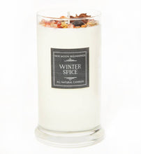 Christmas and Holiday Candles, Soy Candle, Crystal Candles: Cinnamon Vanilla / 12oz Glass Jar