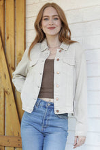 SJ919-ASIS WASHED DENIM TENCEL BUTTON FRONT JACKET: DENIM / M