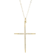 EVERLASTING THIN CROSS NECKLACE