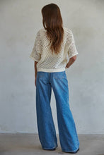 V-Neck Cardigan: Cream