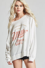 Miller High Life L/S Crew: White / S