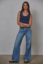 S1187N | Double Layered Seamless Top: Prussian Blue / SM