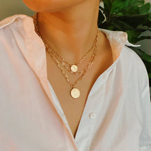 Disc & Beaded Chain Necklace Set Of 3: Clear