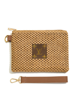 Upcycled Crochet Wristlet: Ivory
