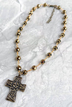 Talus Bronze Necklaces: Bronze Cross