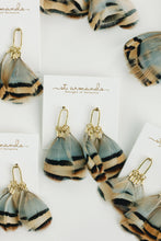 St Armands Feather Statement Tassel Earrings