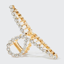 Rhinestone Gold Claw Clip