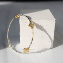Faithful Cross Bangle-Silver