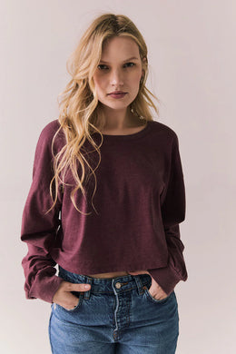 Fig Long Sleeve Chaser Top